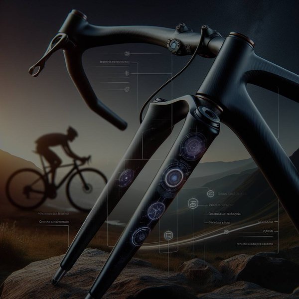 Quels sont les avantages des fourches en carbone pour le confort et la performance sur route?